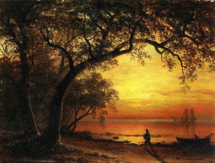 Albert Bierstadt Island of New Providence Sweden oil painting art